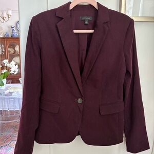 Ann Taylor Rich Burgundy Women's Suit Jacket